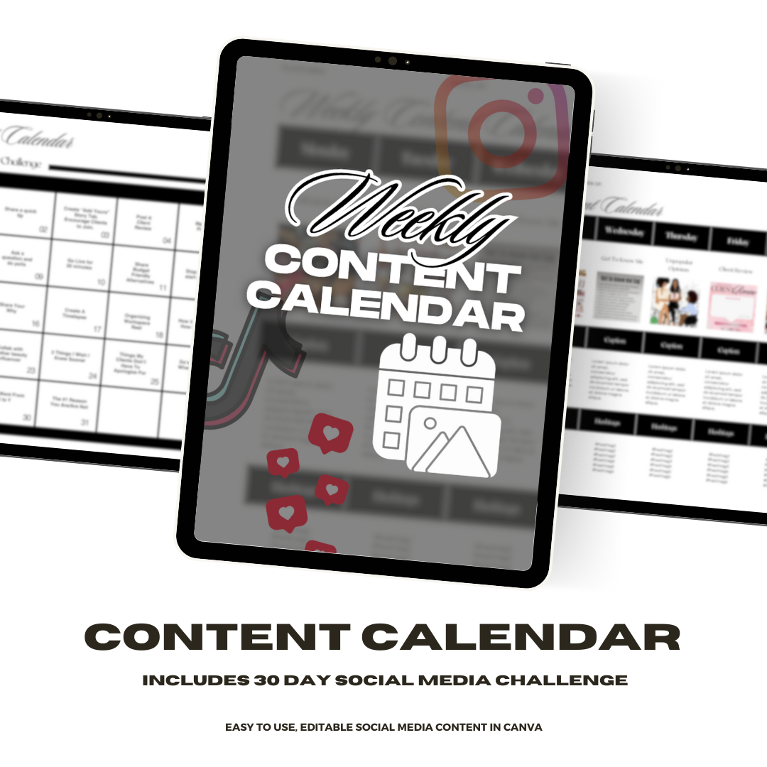 SOCIAL MEDIA CONTENT CALENDAR